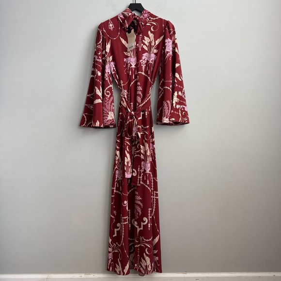 NEW Johanna Ortiz Hanging Plants Silk Tunic Dress - Size 4 - Picture 10 of 15